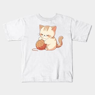 Cute Exotic Shorthair Cat Kids T-Shirt